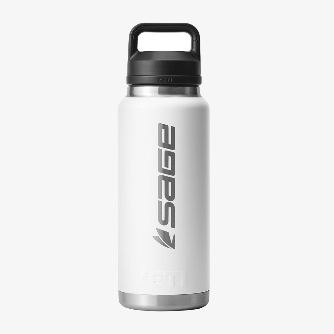Sage + YETI 36oz Rambler Bottle White