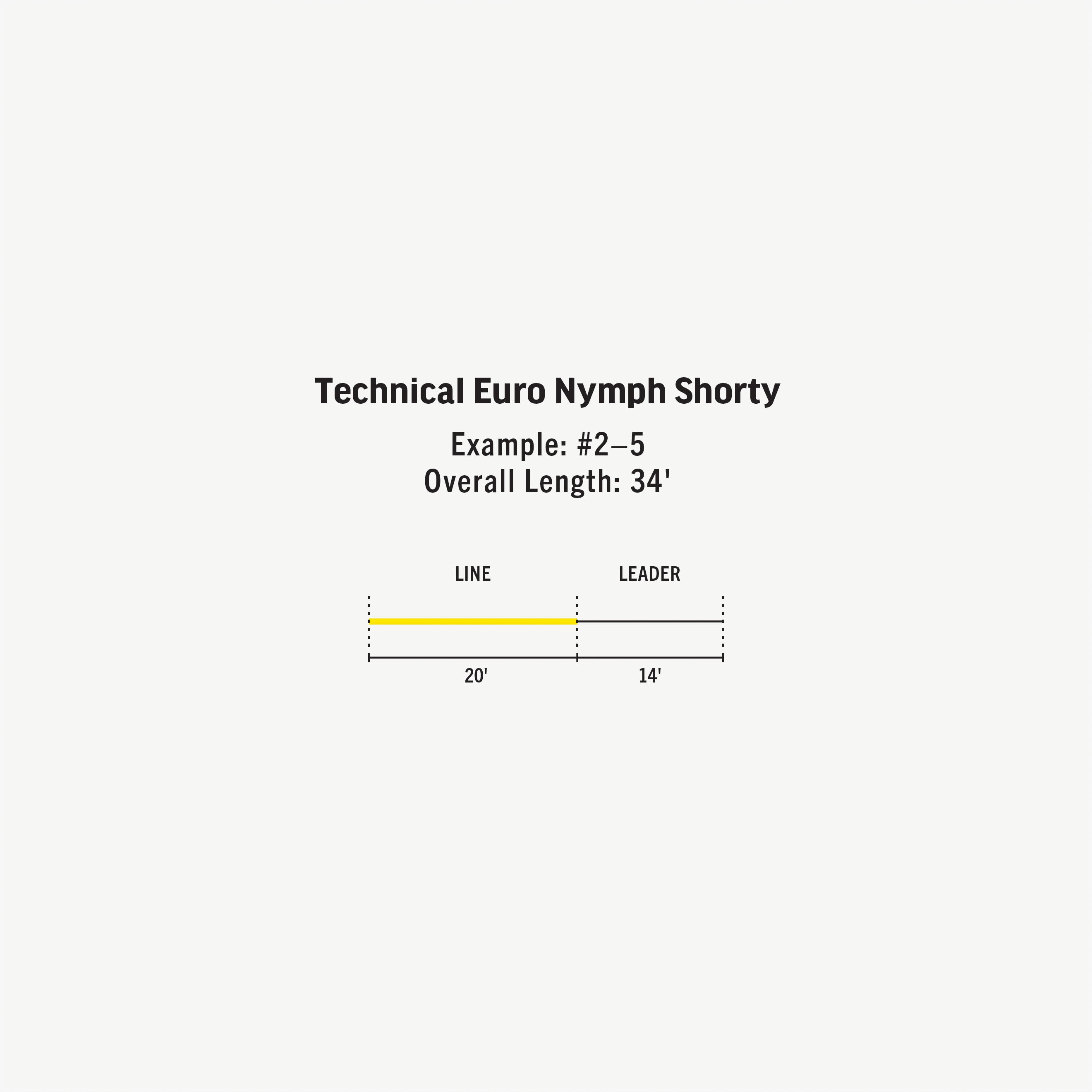 Technical Euro Nymph Shorty Fly Line