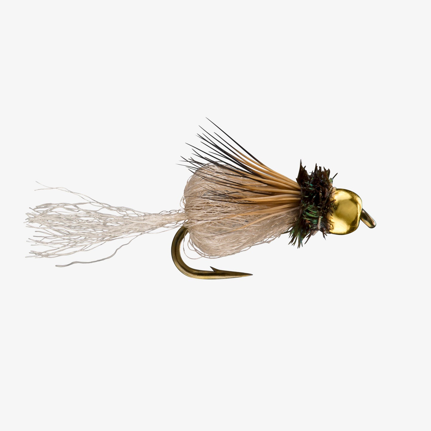 CaddisSparklePupaBead Tan