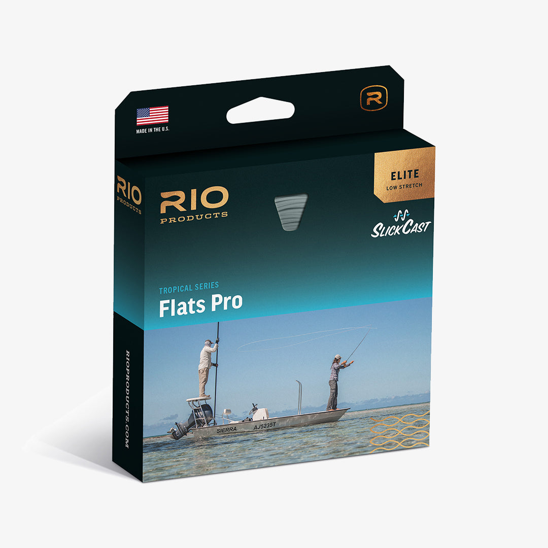 Rio Elite Flats Pro Fly Line - WF11F - Aqua/Orange/Sand