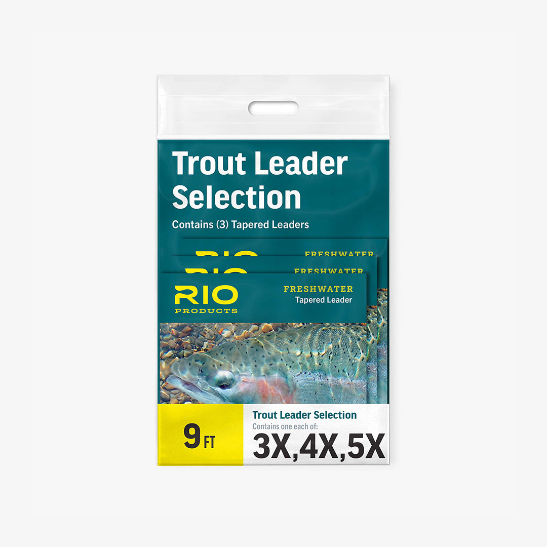 Rio Powerflex Trout Leader, 9' - 3 count
