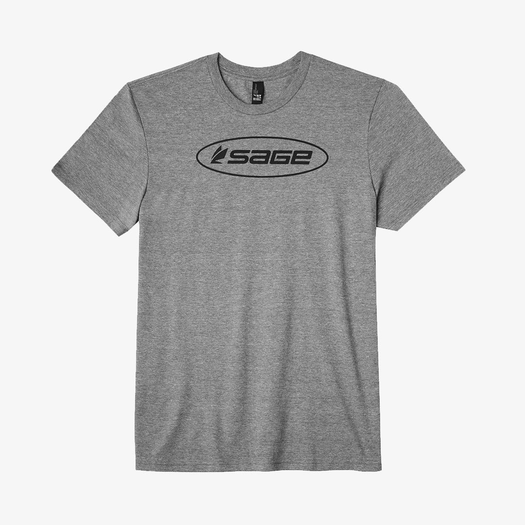 M's Oval Logo Tee - Gray Frost