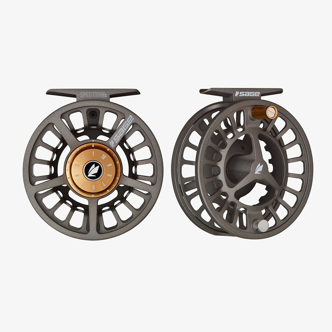 Sage Spectrum C Fly Fishing Reel, Multipurpose Fly Reel for Freshwater and  Saltwater, SCS Drag System, Grey, 5/6