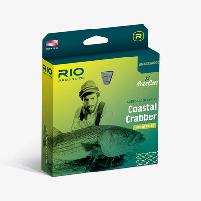 Rio Products Coastal Crabber packaging with a fish and person on a white background