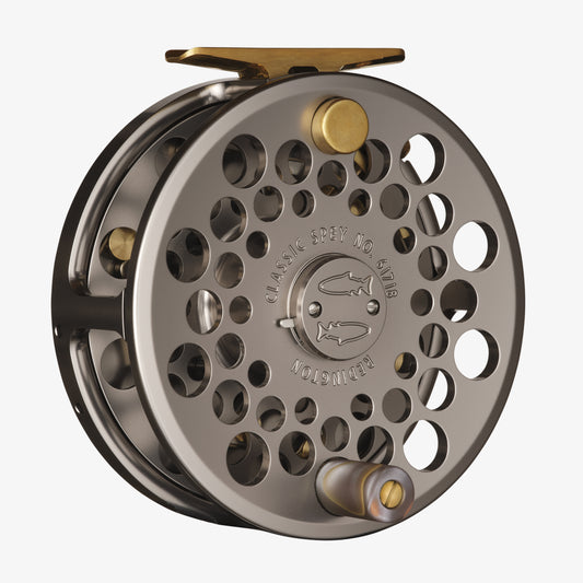 Silver Classic Spey Reel, front