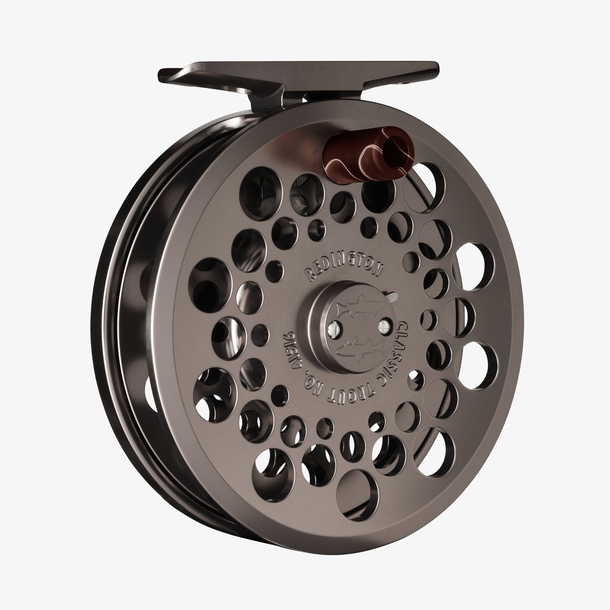Silver Classic Trout Reel, front