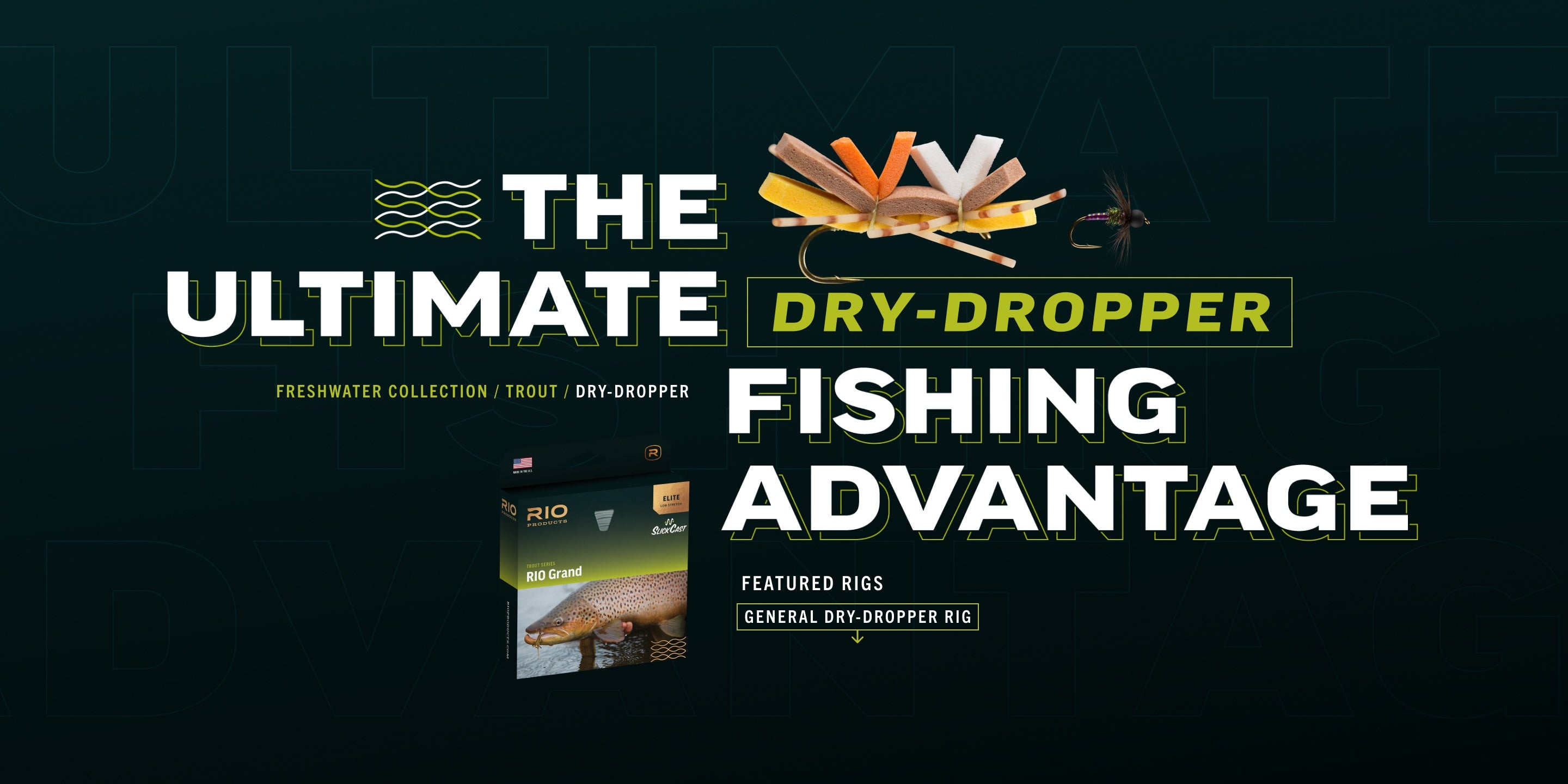 RIO Fly Fishing Rigs Trout Dry Dropper