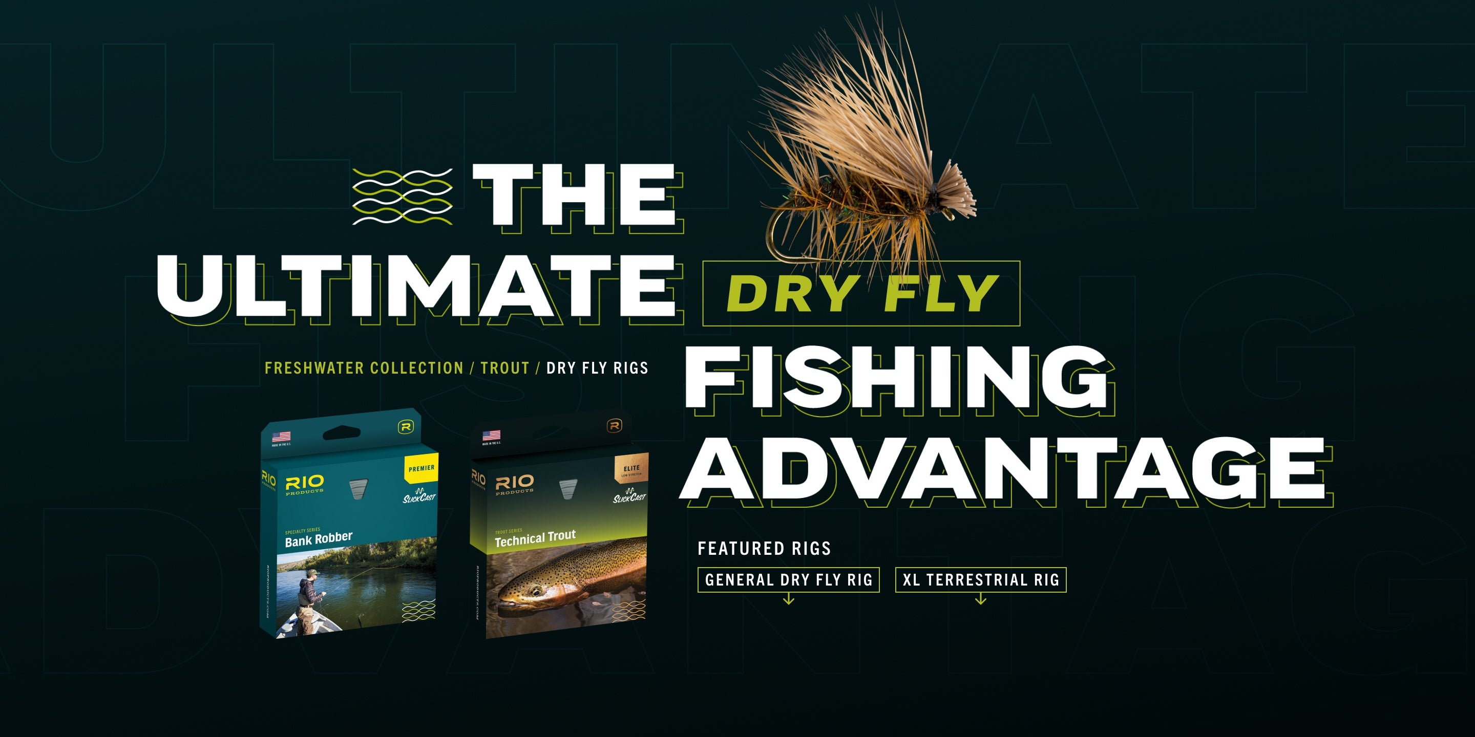 Fly Fish Rig RIO Fly Fishing Rigs Trout Dry Fly