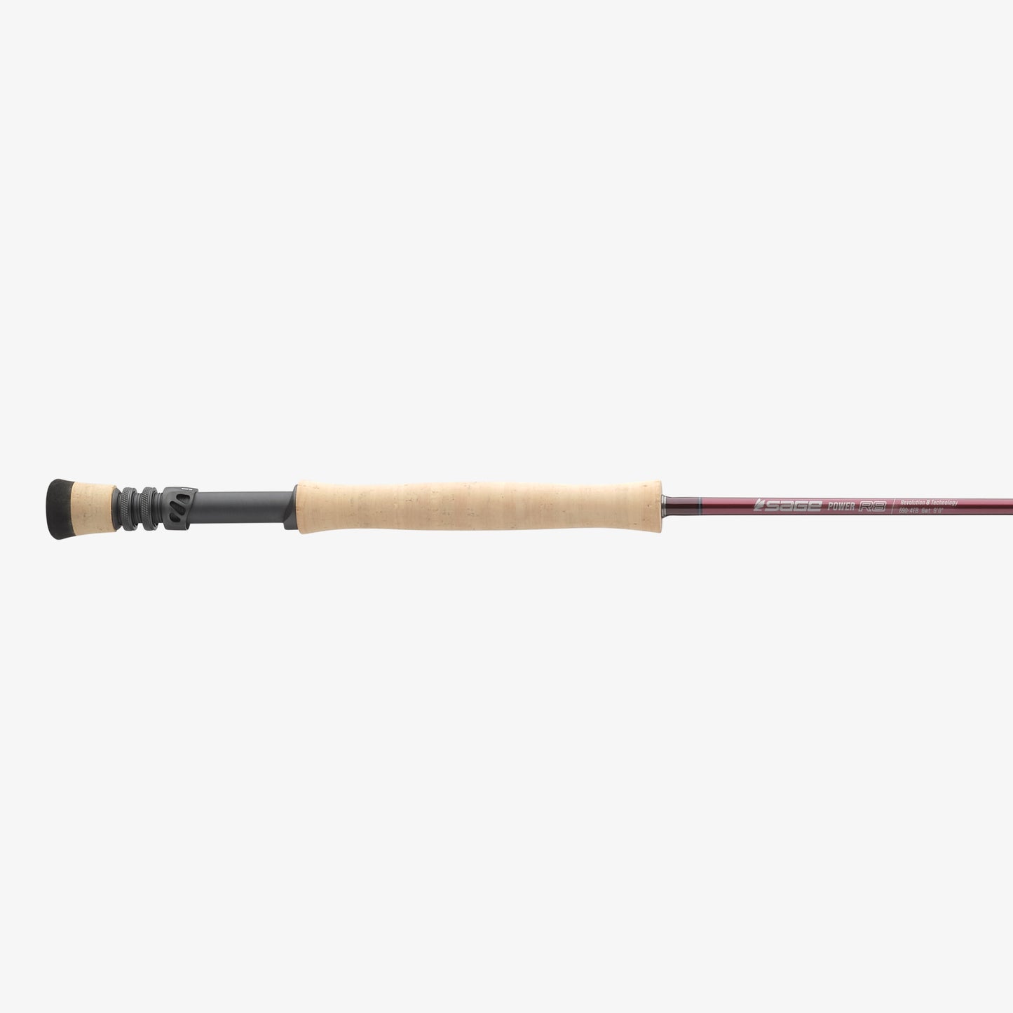 Power R8 blank, handle, and reel seat detail