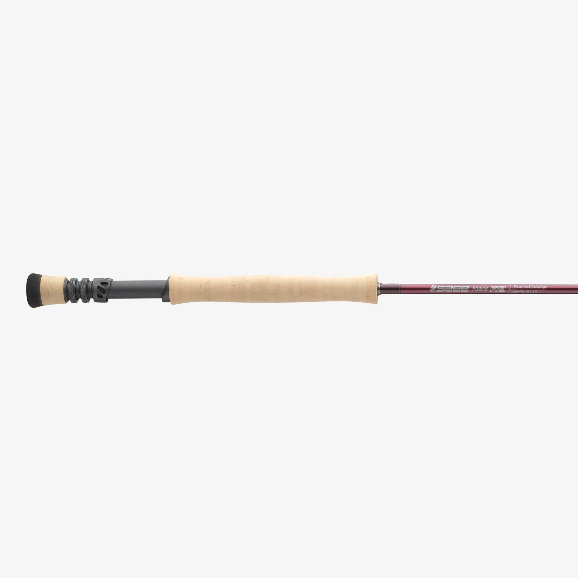 Power R8 blank, handle, and reel seat detail
