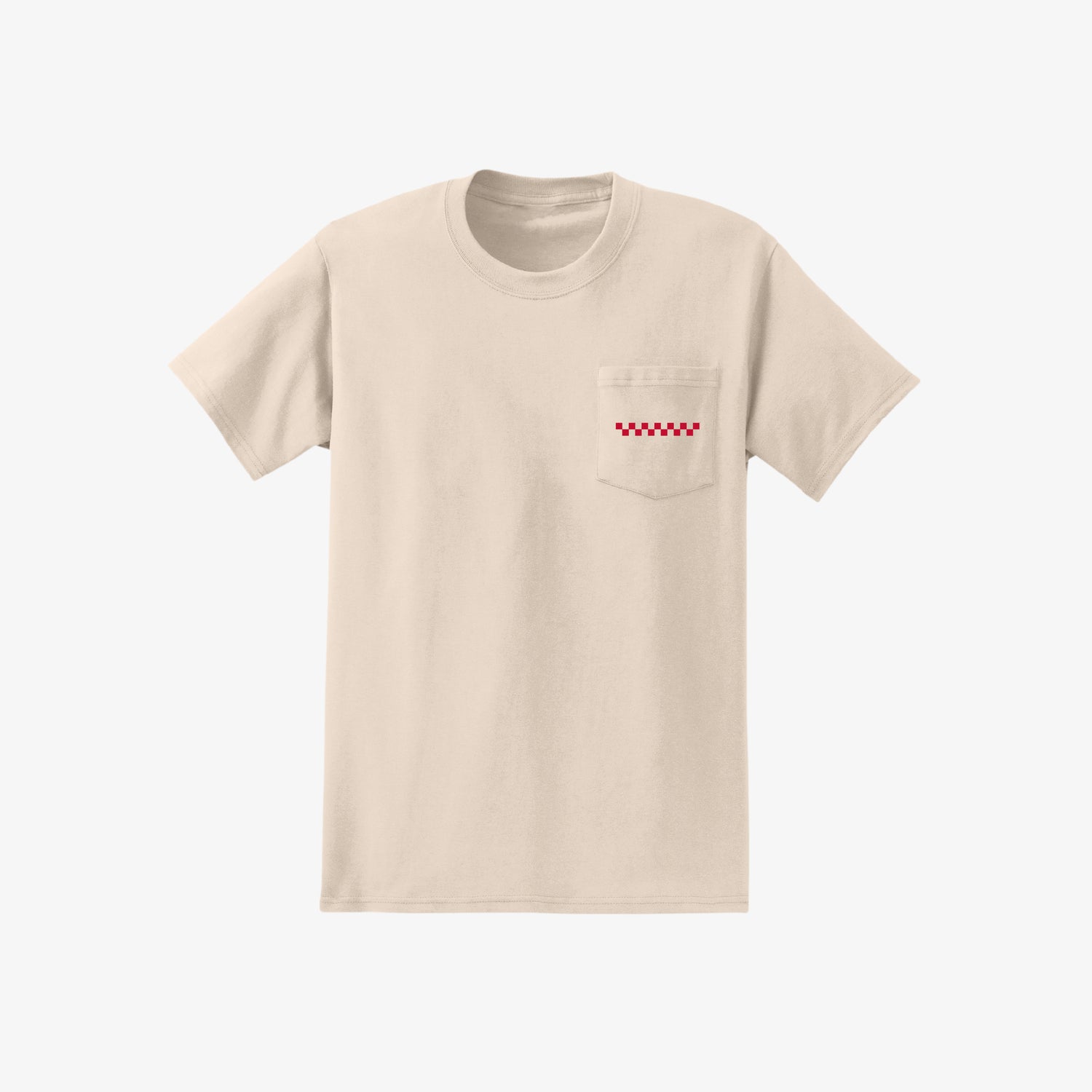 Image of the Speed Shop Pocket Tee, front.