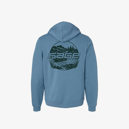 Image of the Creekside Zip Hoodie, back. 