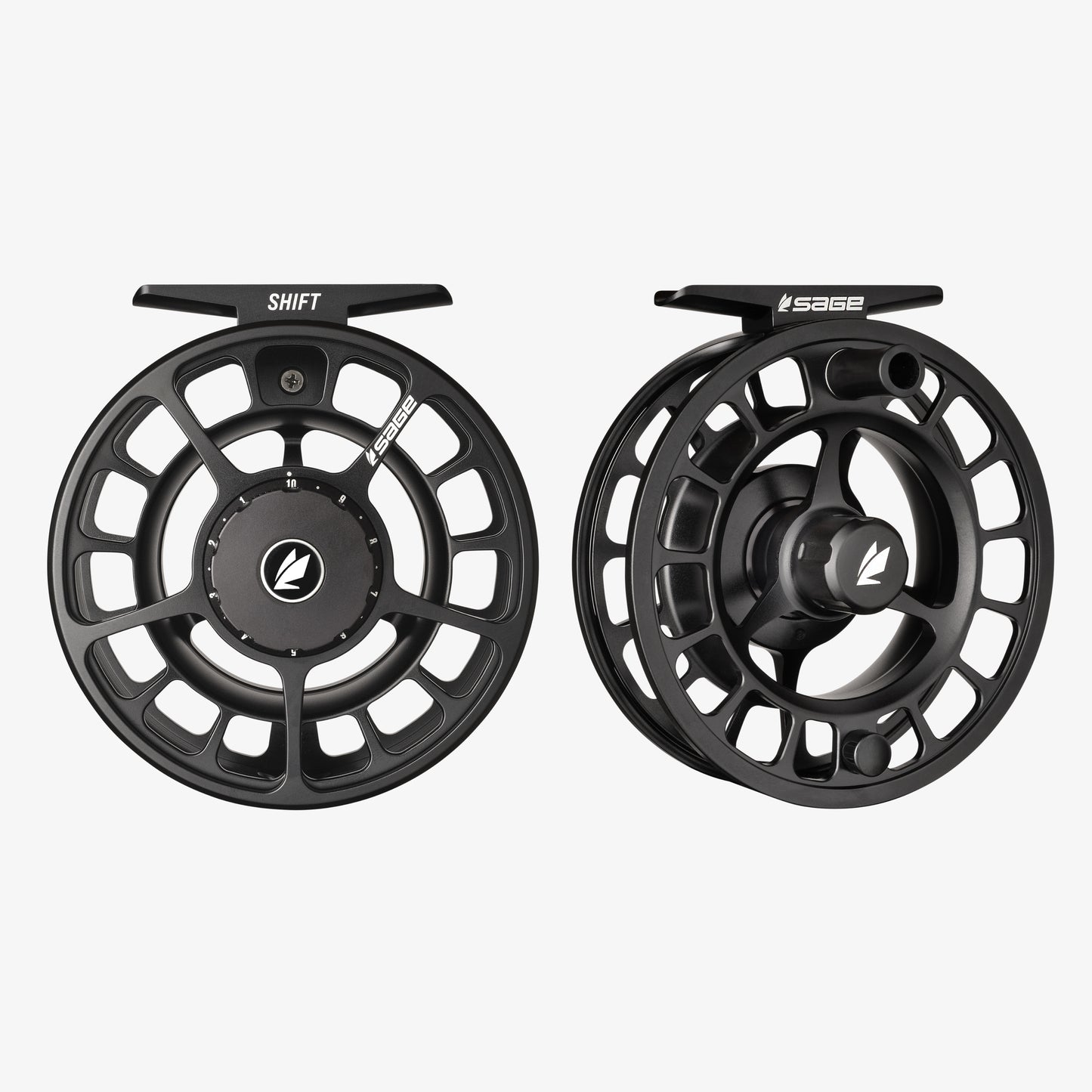 Black Shift reel front and back view