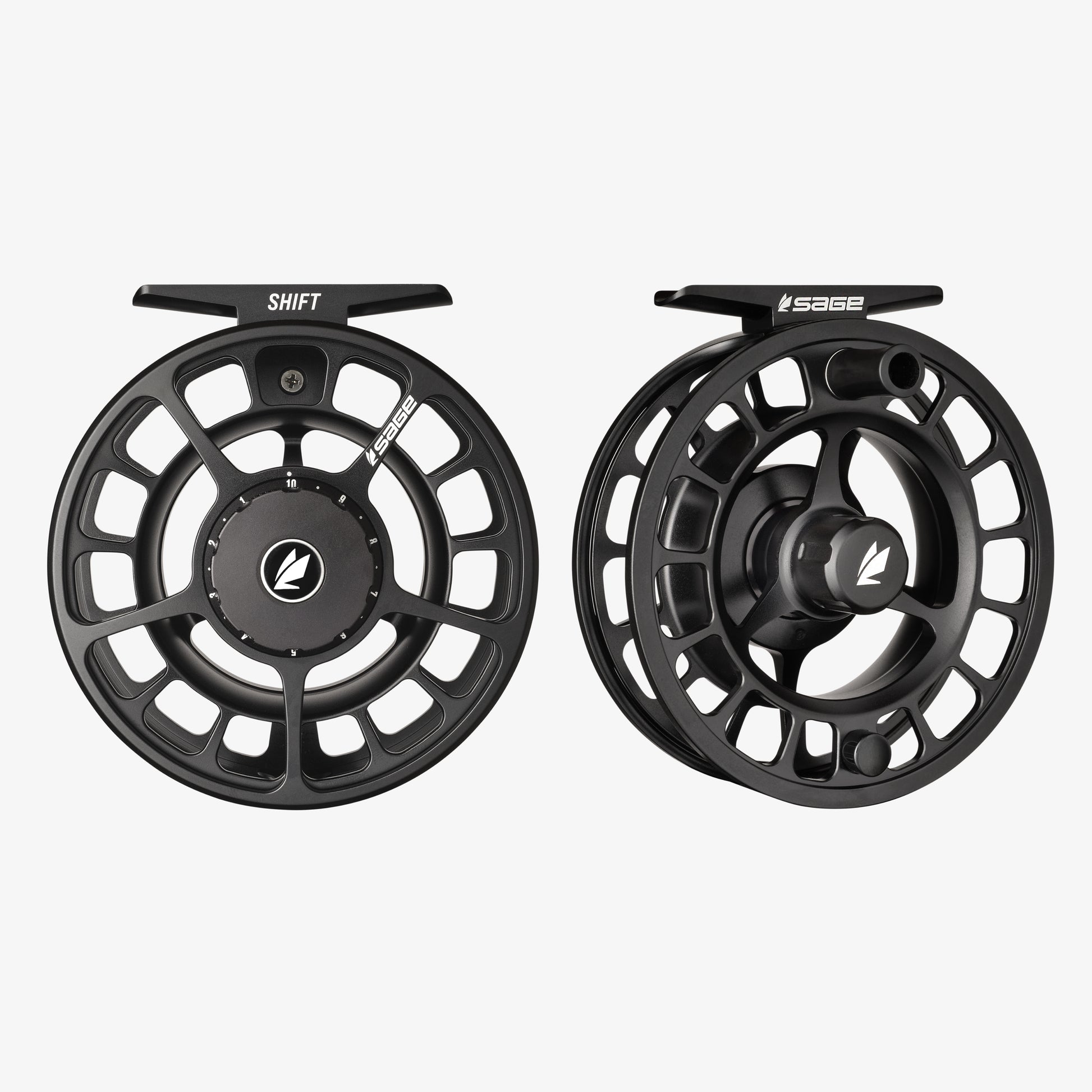 Black Shift reel front and back view