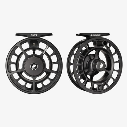 Black Shift reel front and back view