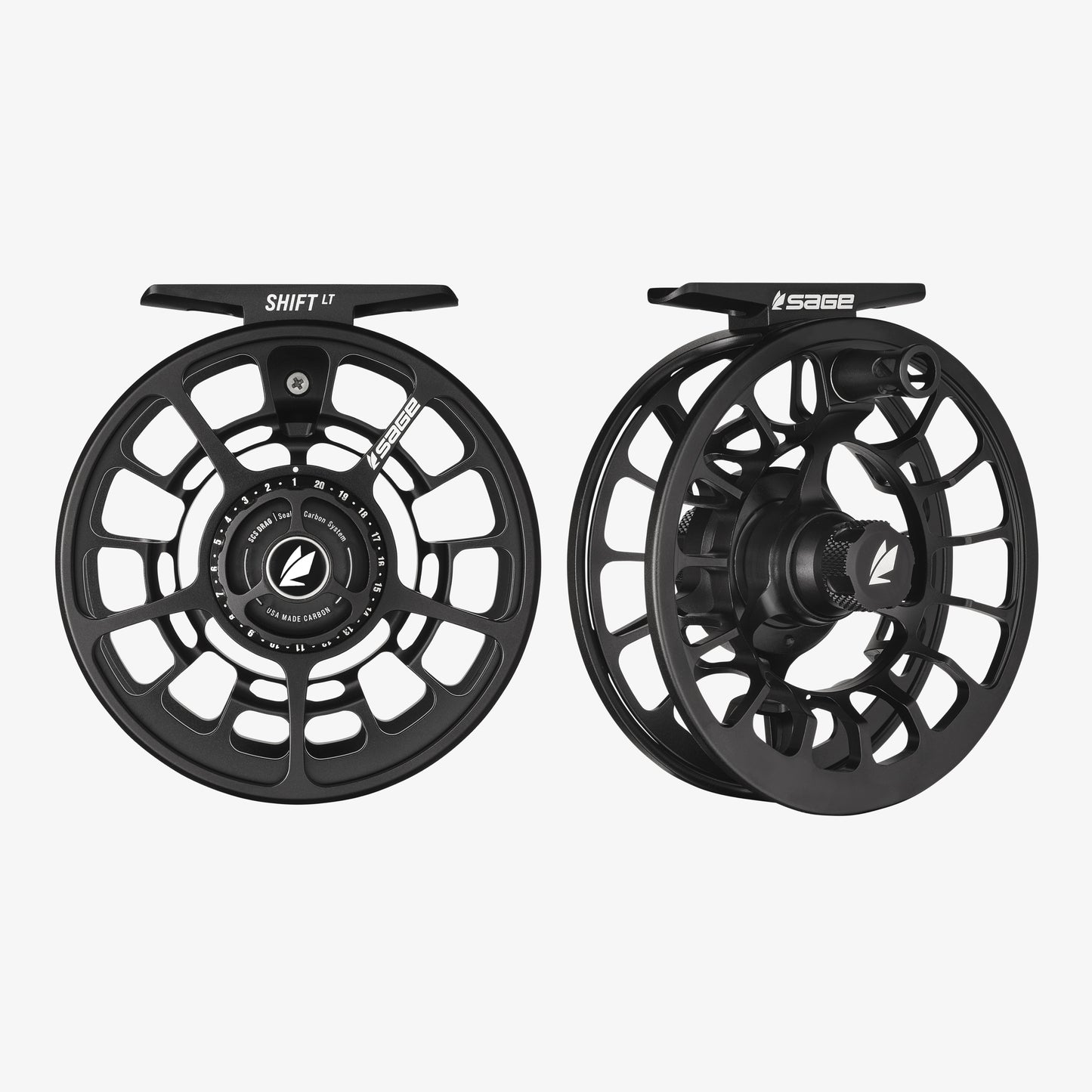 Stealth Shift LT reel front and back view