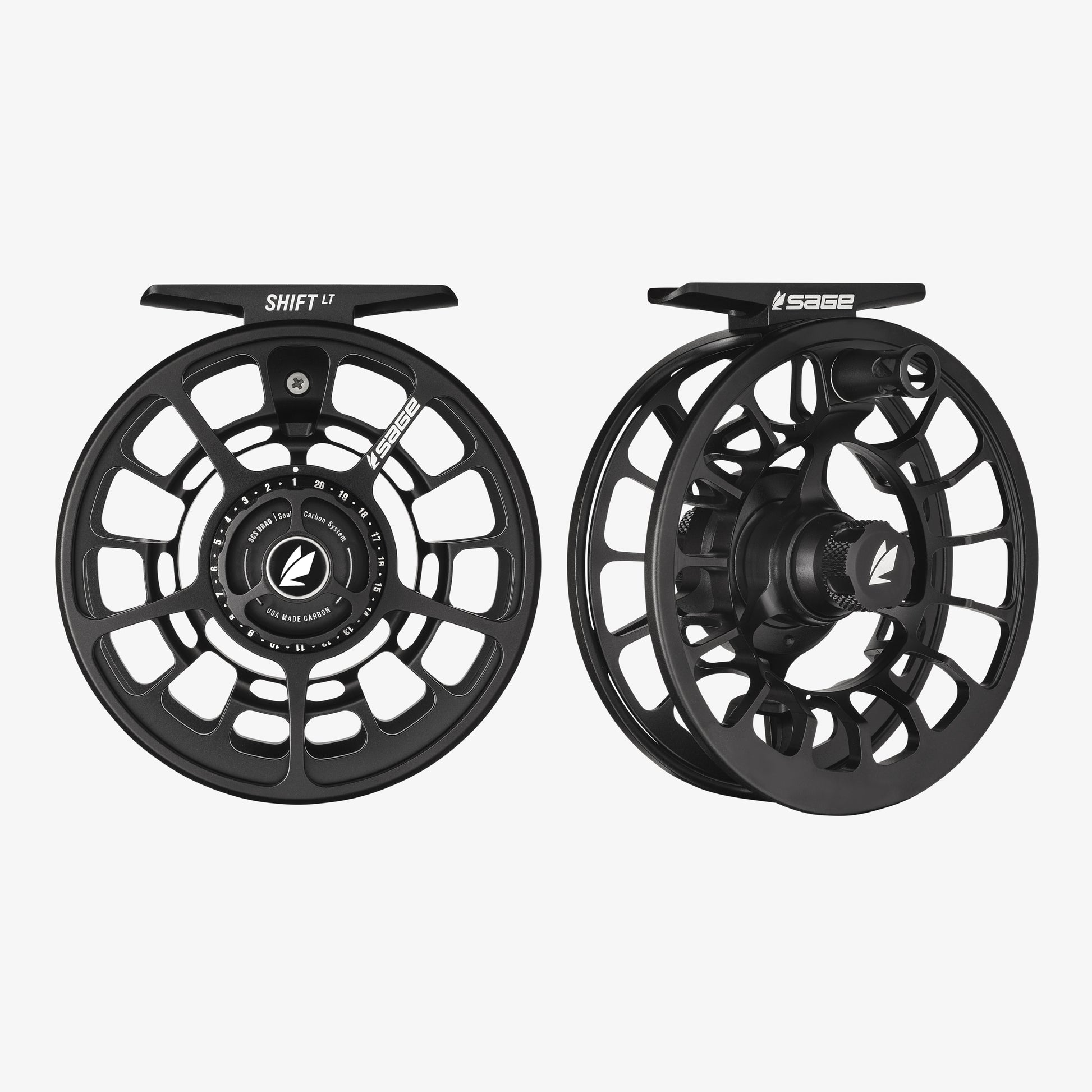 Stealth Shift LT reel front and back view