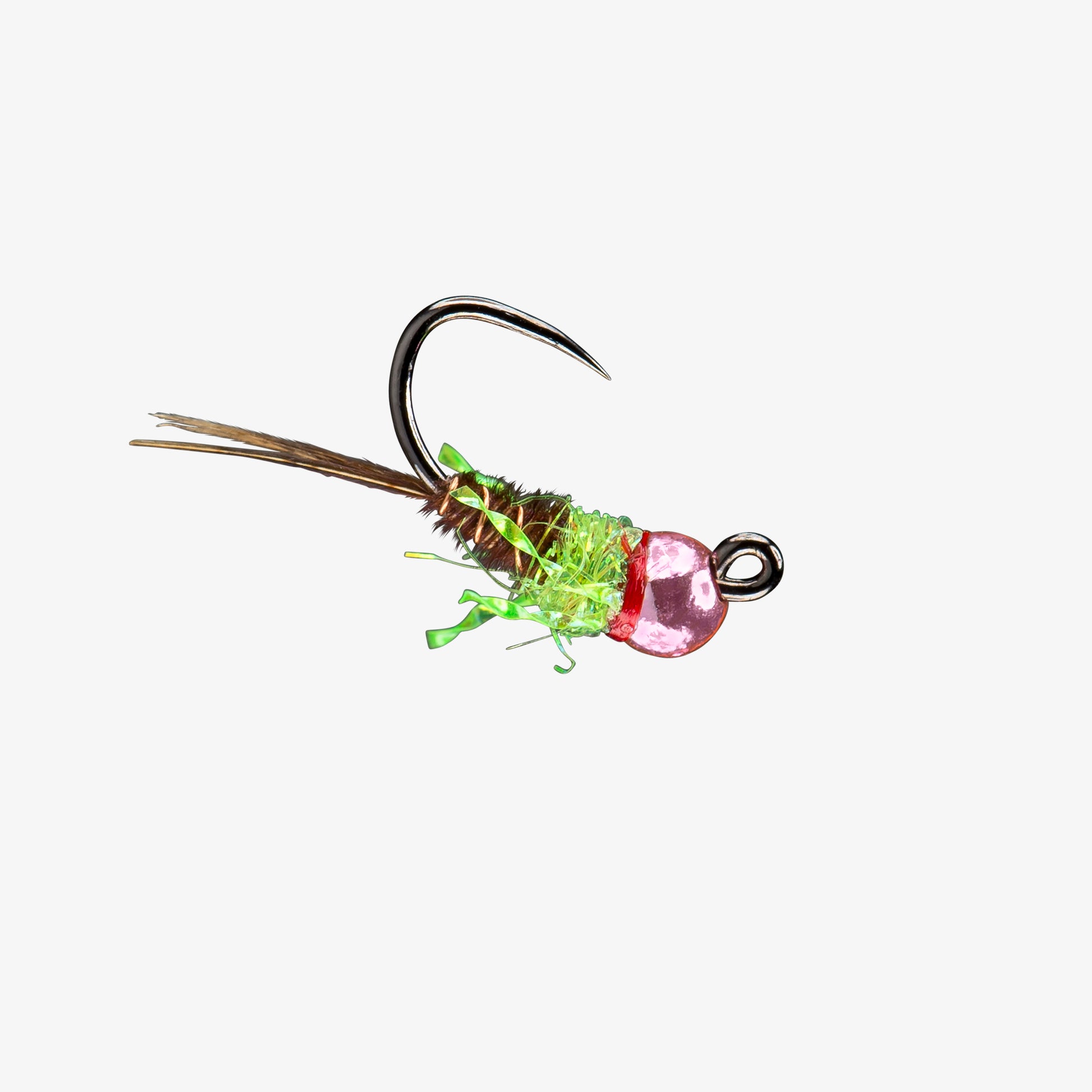 RIO's FrenchDip-LightMetallicPinkBead Chartreuse 