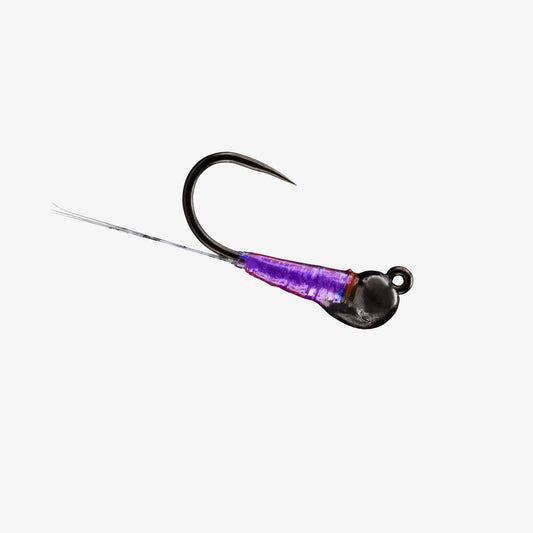 RIO's RainDropTB MatteBlackBead-Purple 