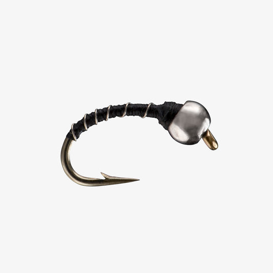Tungsten Zebra Midge Black 