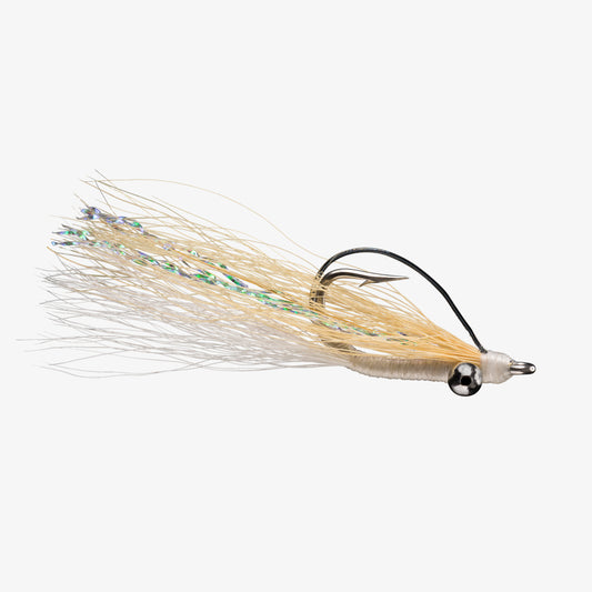 SkinnyWaterClouserMinnowWeedless TanWhite 