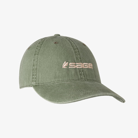Langara Island Lodge Fly Fishing Logo Hat Cap Green Adjustable