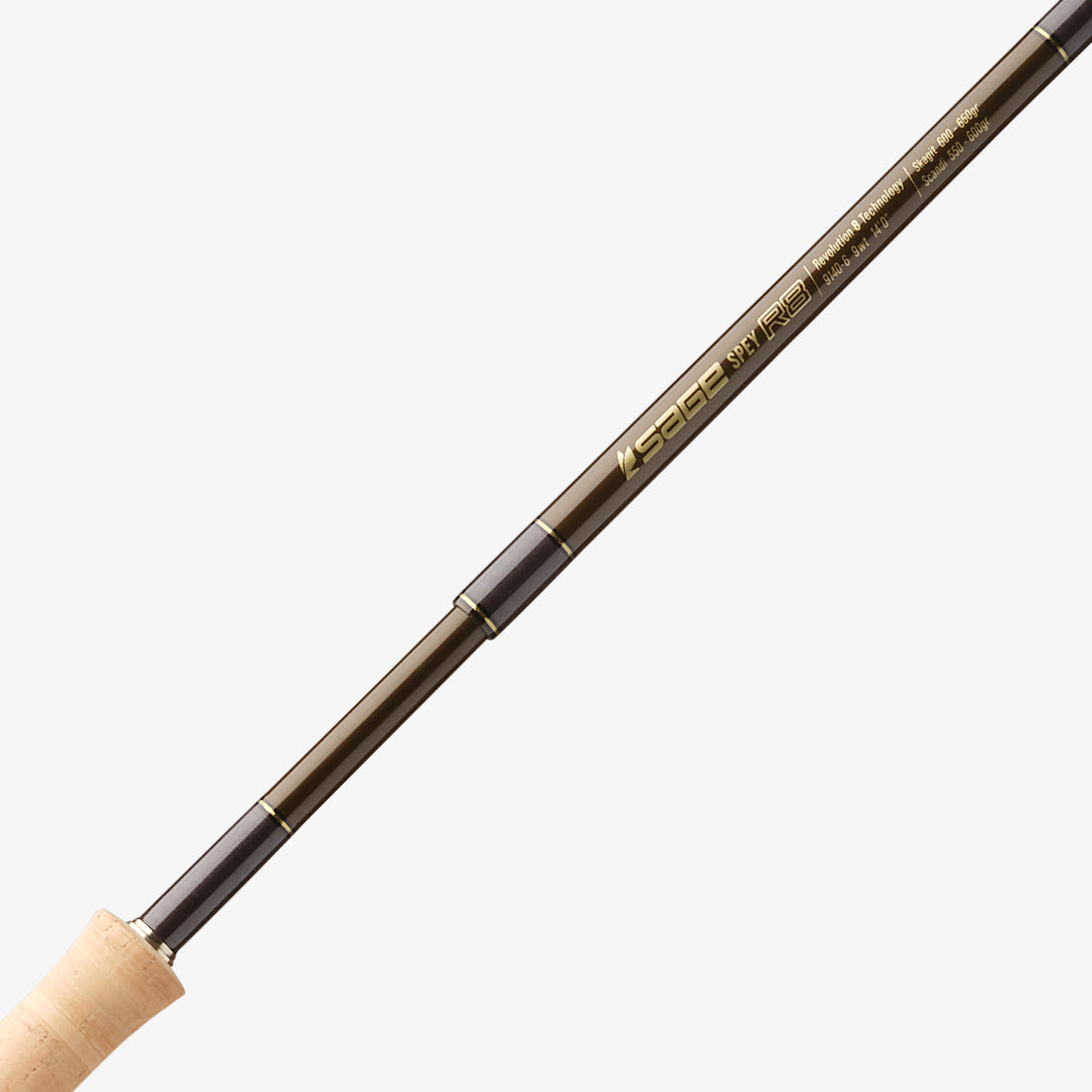 SPEY R8 9140-6 Fly Fishing Rod 9 Weight, 14ft Six Piece | Sage