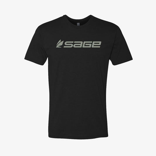 Sage fly fishing t-shirt in black