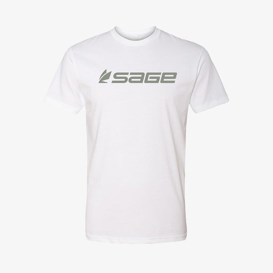 Sage fly fishing t-shirt in white