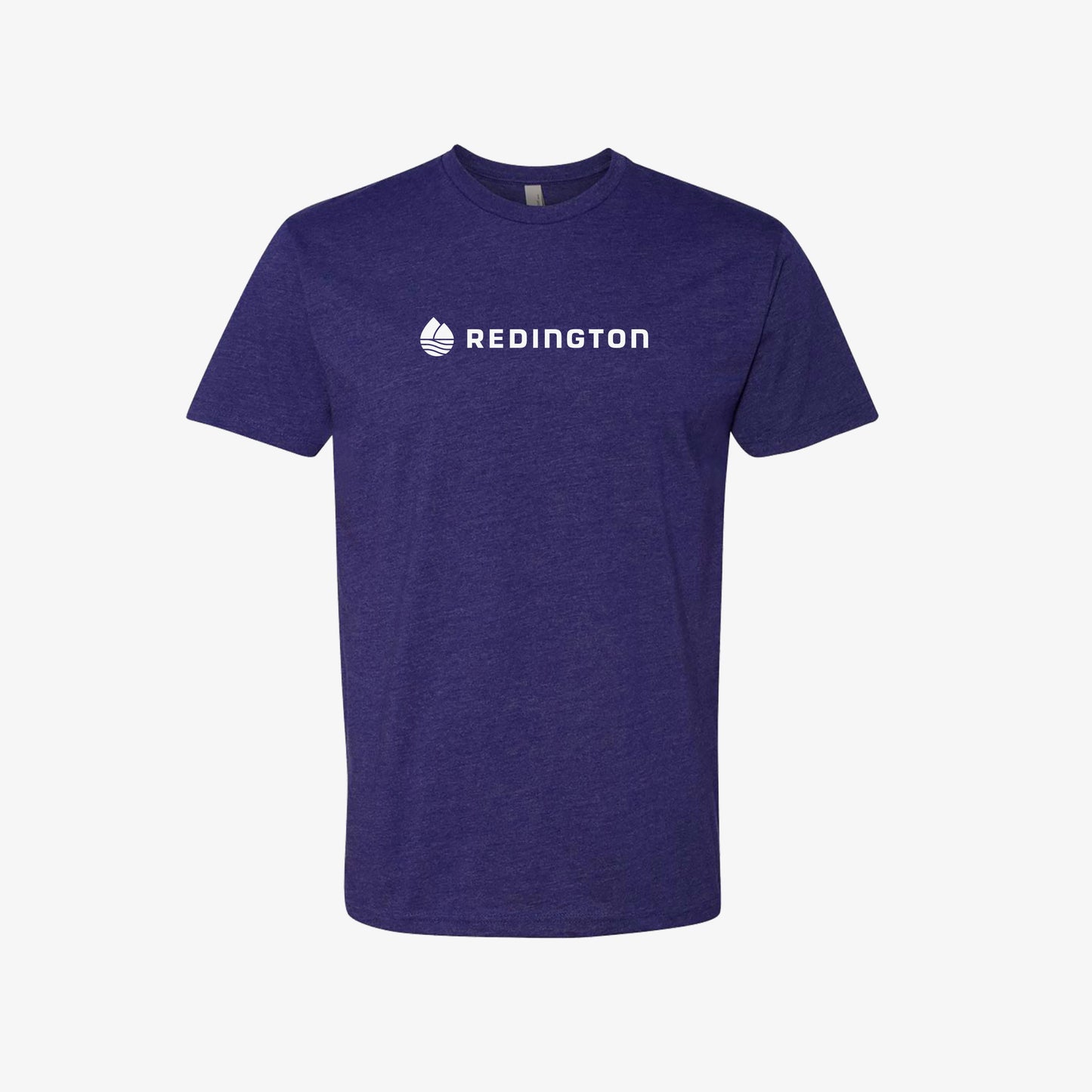 A blue t-shirt with the Redington logo printed in white across the chest.
