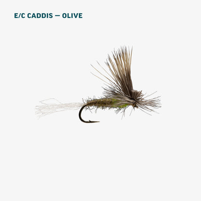 Olive Caddis Dry Assortment