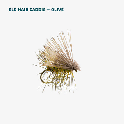 Olive Caddis Dry Assortment