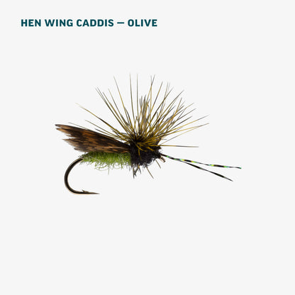 Olive Caddis Dry Assortment
