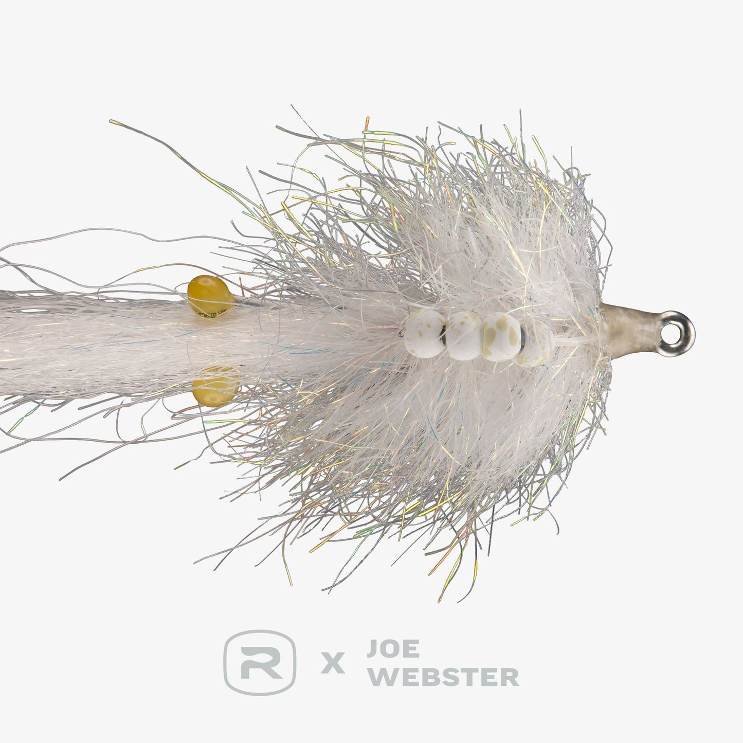 White - Bottom View Webster Tactical Shrimp TB Pattern - Saltwater Striper