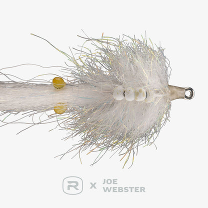 White - Bottom View Webster Tactical Shrimp TB Pattern - Saltwater Striper